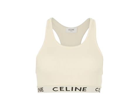 celine striped bra|Celine.